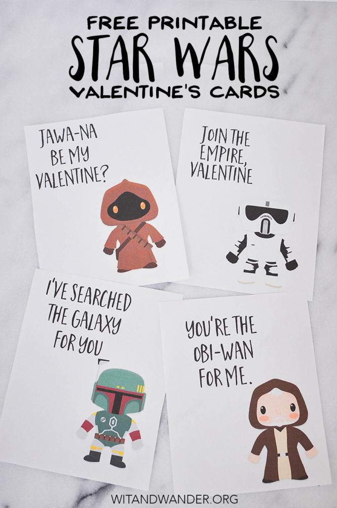 Star Wars Valentines Day Cards | Wit & Wander Tall Part 3