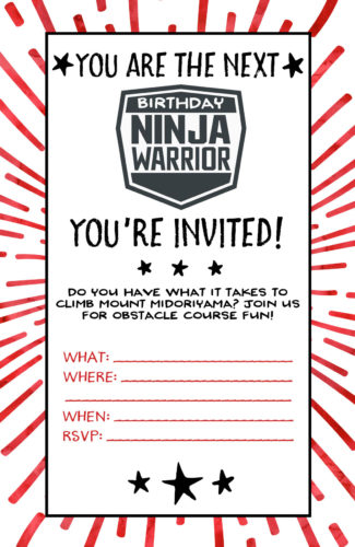American Ninja Warrior Birthday Party | Wit & Wander