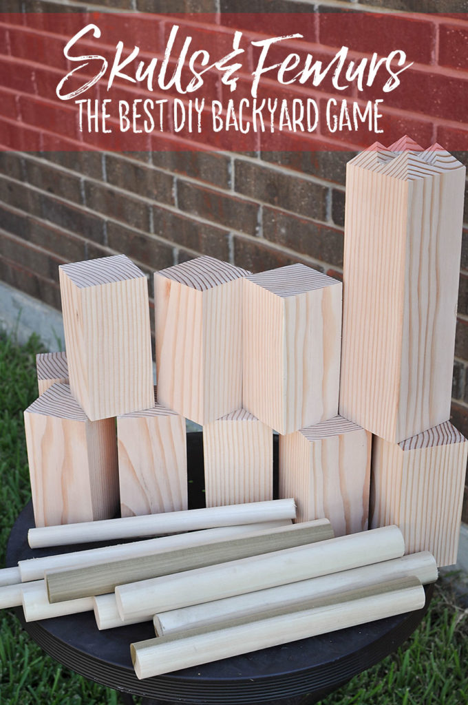 DIY Kubb - Skulls and Femurs - Our Handcrafted Life
