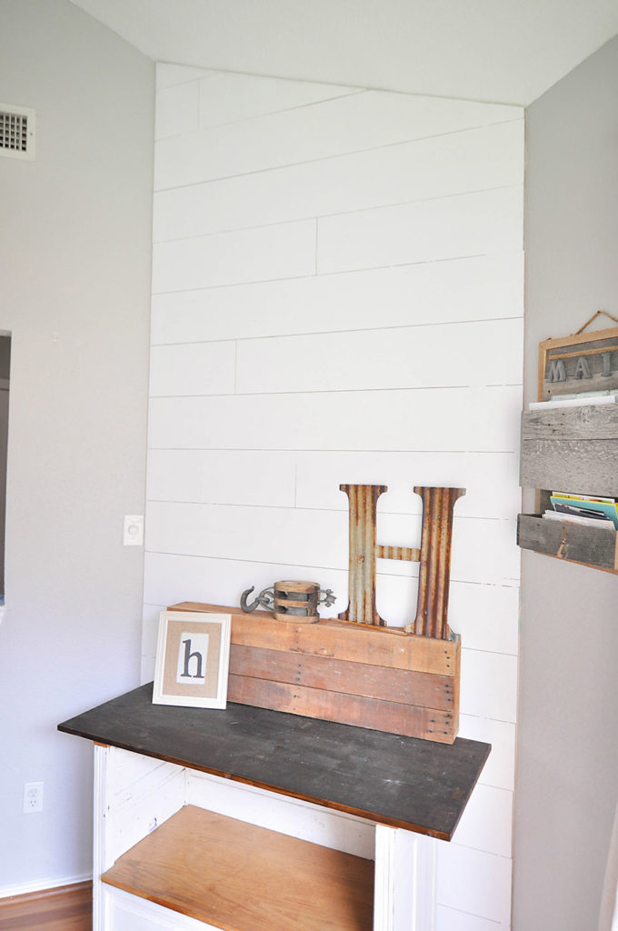 How to Make a Plank Wall - DIY Shiplap - Our Handcrafted Life