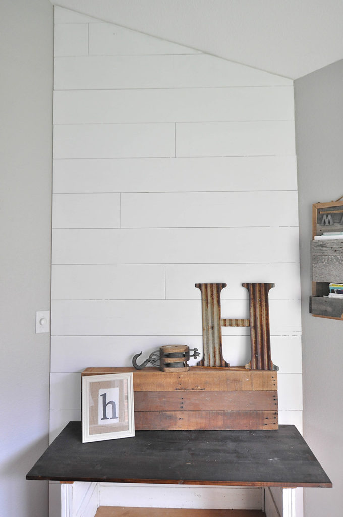 How to Make a Plank Wall - DIY Shiplap - Our Handcrafted Life