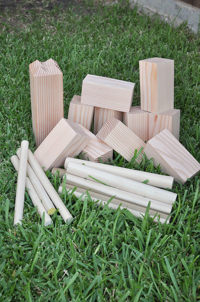 How to Make and Play Kubb Skulls and Crossbones - Our Handcrafted Life