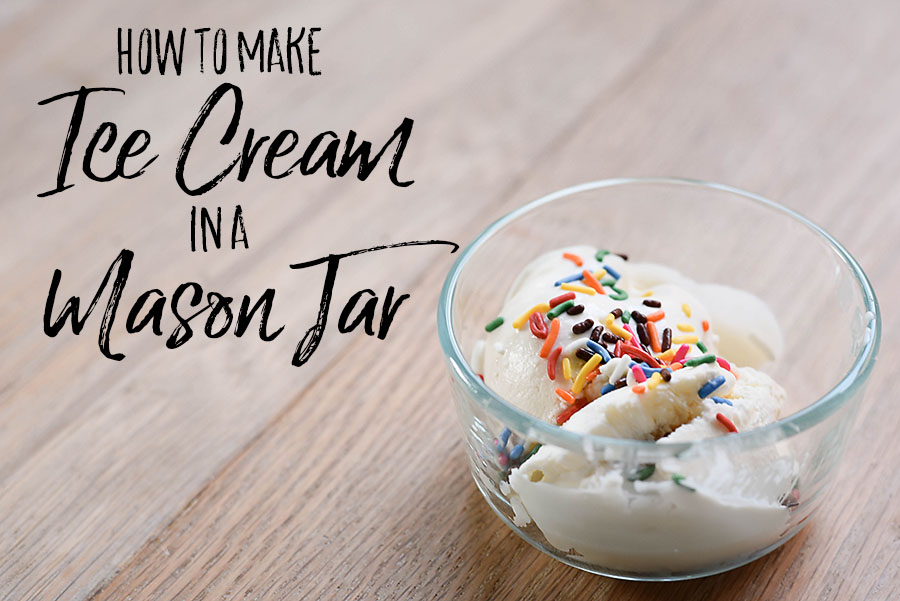1 Pint Mason Jar Ice Cream