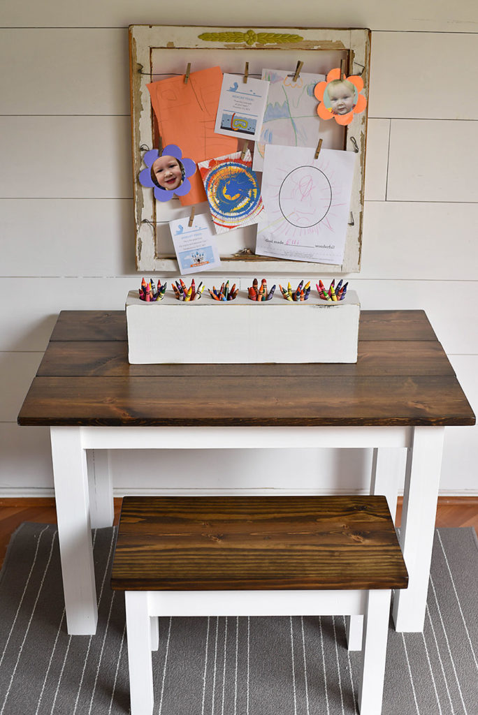 DIY Kid ' s Farmhouse Table - Our Handcrafted Life's Farmhouse Table - Our Handcrafted Life