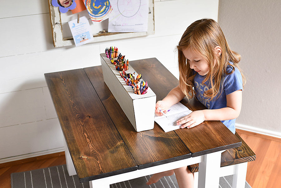 DIY Kid's Farmhouse Table - Our Handcrafted Life