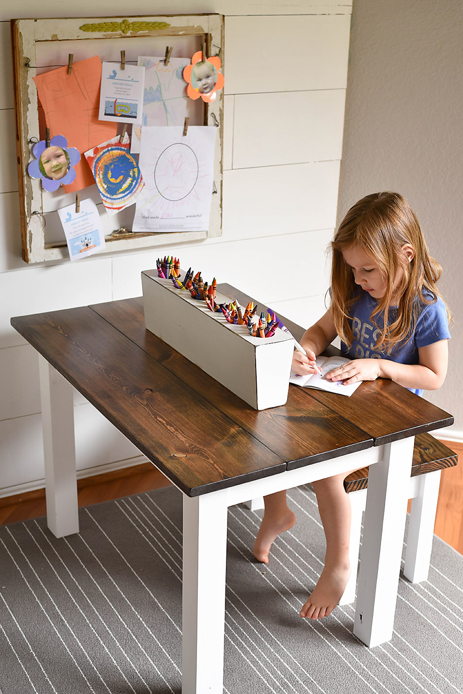 kids farmhouse table and chairs