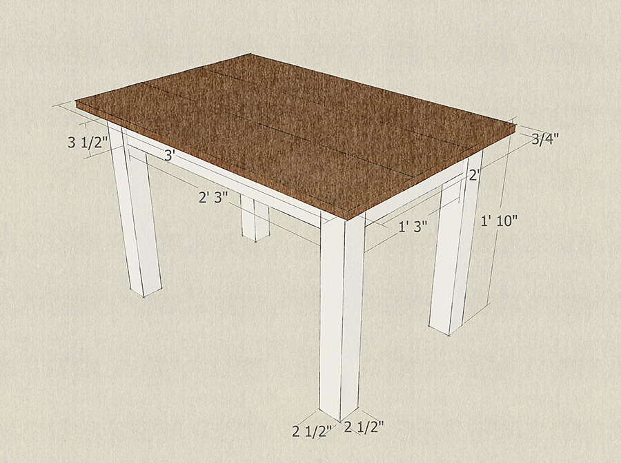 DIYの子供の農家のテーブル-私たちの手作りの生活's Farmhouse Table - Our Handcrafted Life