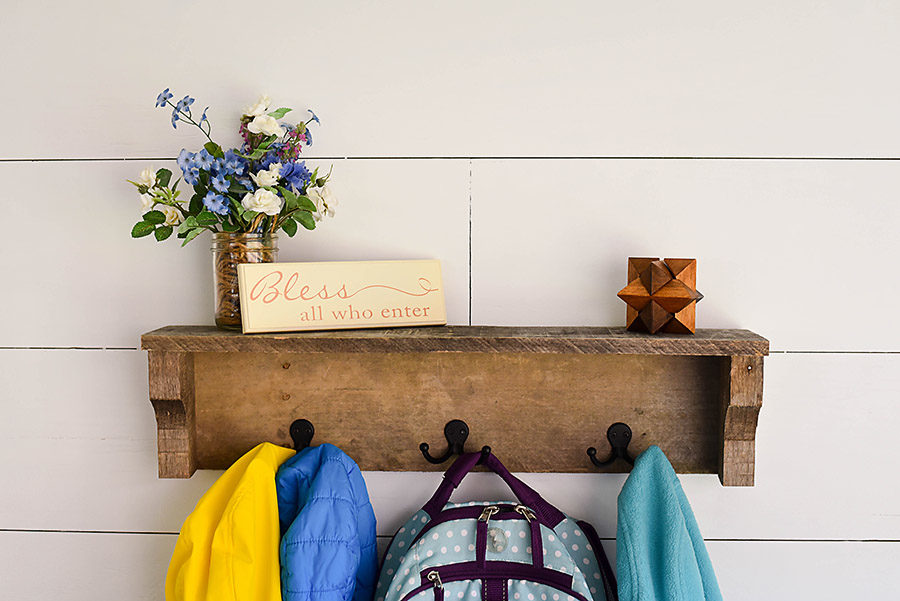 DIY Rustic Coat Rack from Pallet Wood - Our Handcrafted Life