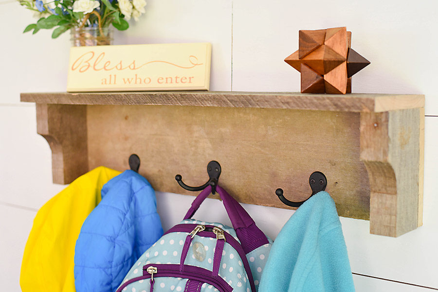 DIY Rustic Coat Rack from Pallet Wood - Our Handcrafted Life