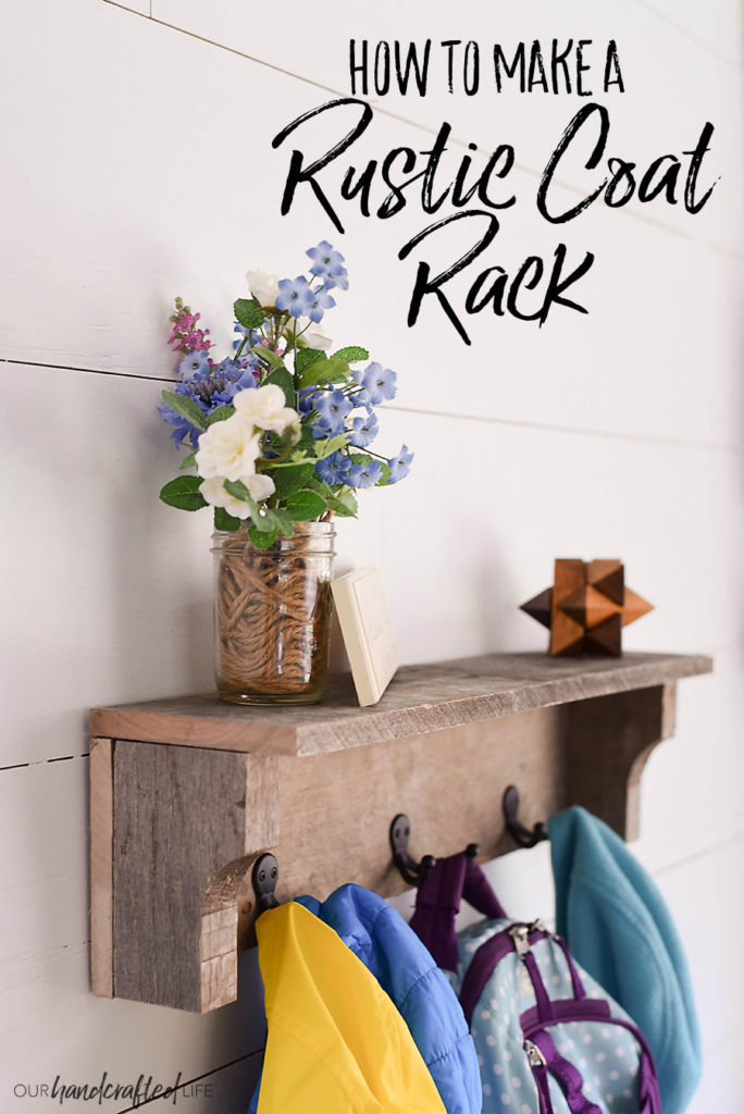 DIY Rustic Coat Rack from Pallet Wood - Our Handcrafted Life