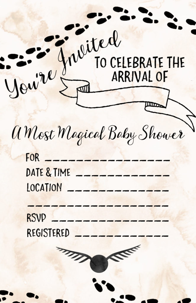 Harry Potter Baby Shower Games - Our Handcrafted Life