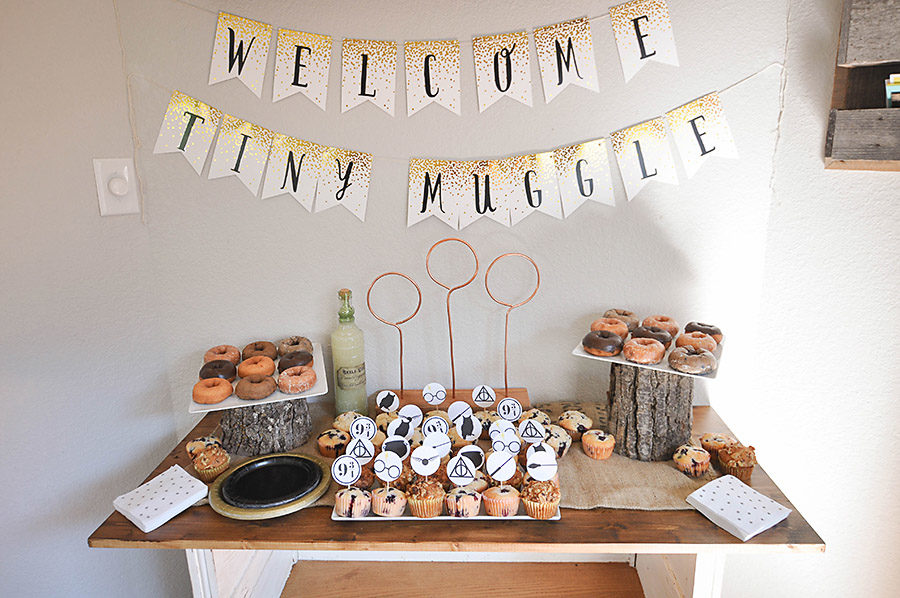 harry potter baby shower guest book