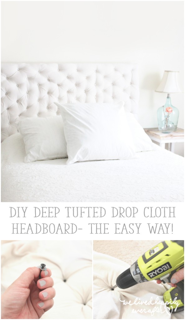 Tufted Headboard - We Lived Happily Ever After