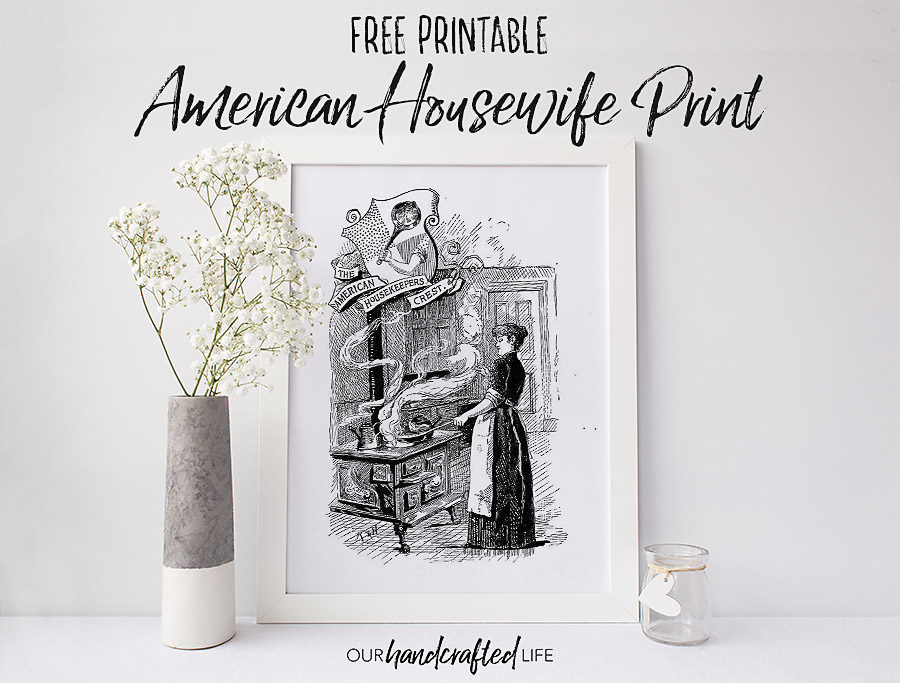 American Housekeepers Farmhouse Book Print - Our Handcrafted Life