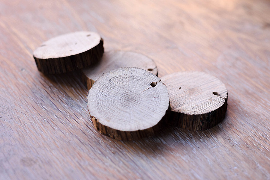 DIY Rustic Wood Slice Ornaments | Our Handcrafted Life