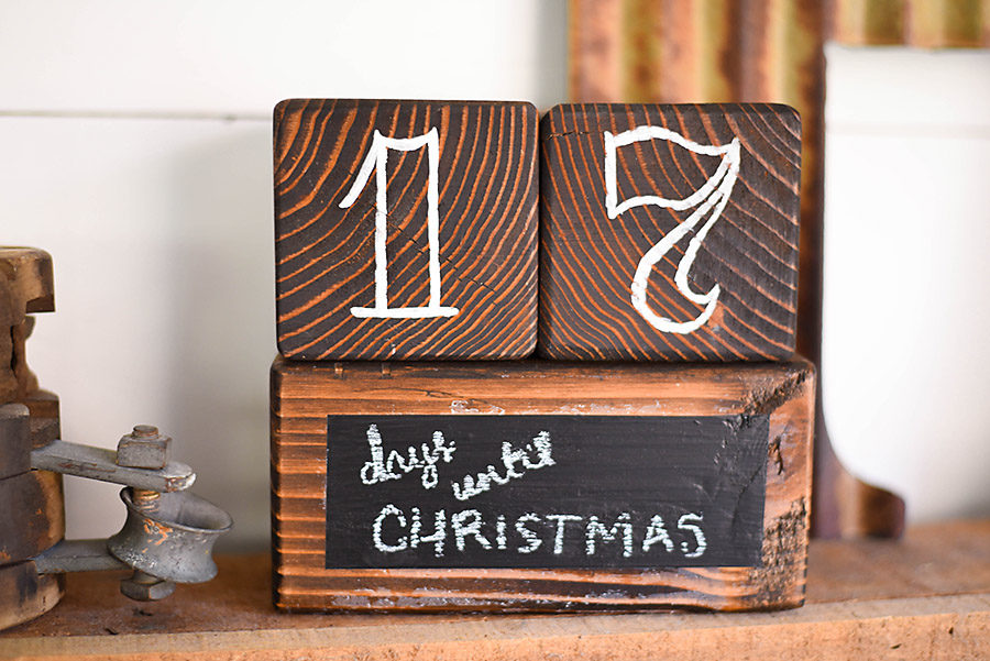 Days Until Christmas Countdown Blocks | Our Handcrafted Life