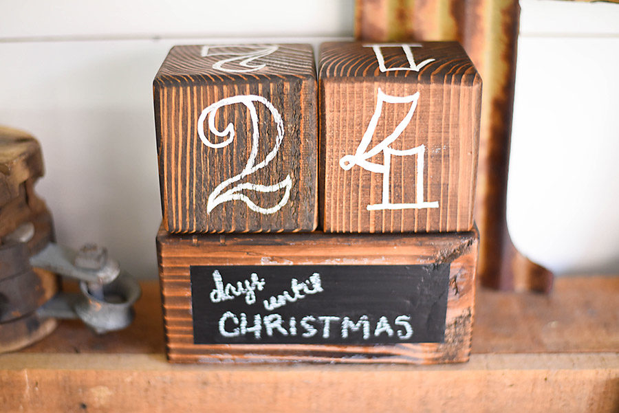 Days Until Christmas Countdown Blocks | Our Handcrafted Life