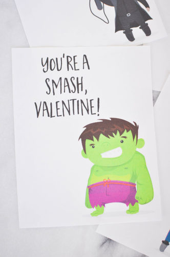 Marvel The Avengers Super Hero Valentines Day Cards | Our Handcrafted Life