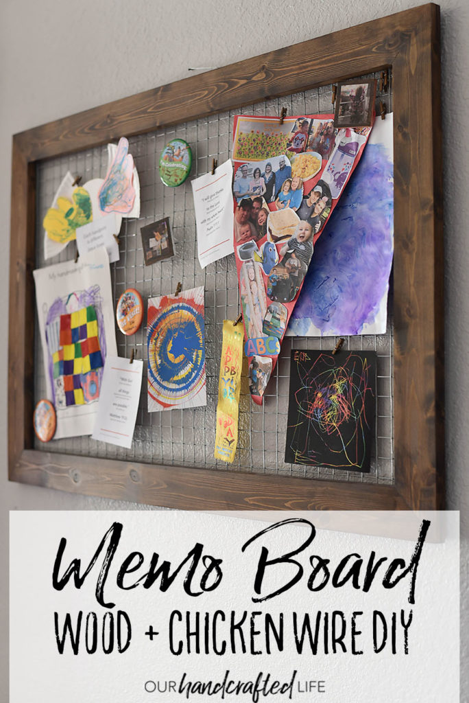 DIY Chicken Wire Memo Board - Our Handcrafted Life