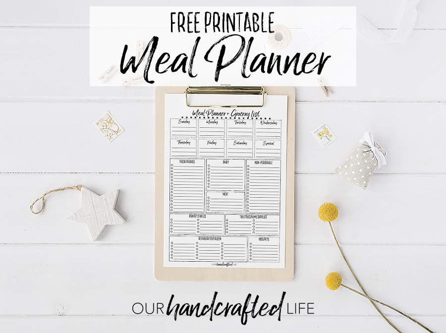 The Most Practical Meal Planner EVER - Our Handcrafted Life