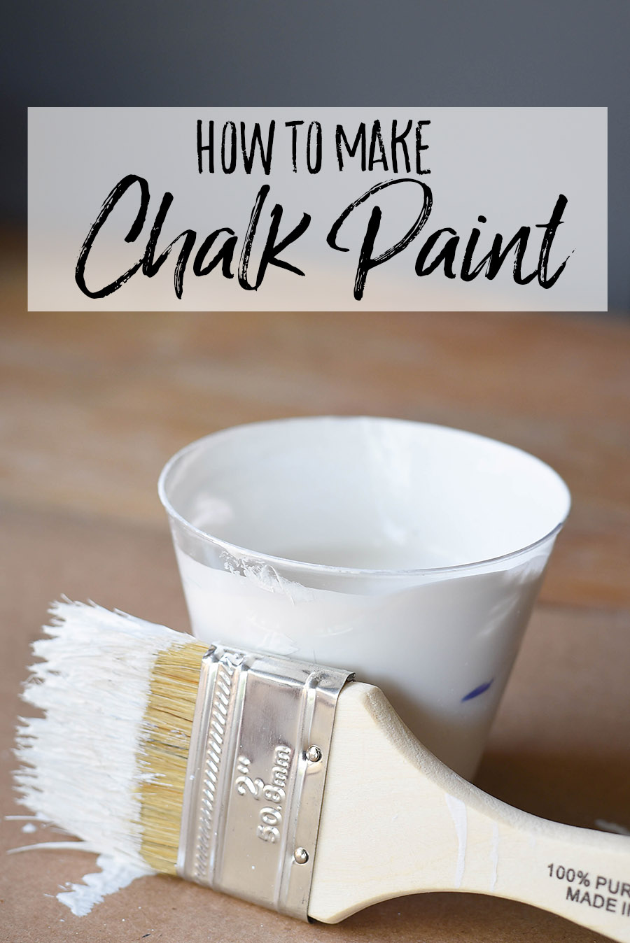 Homemade Chalk Paint 