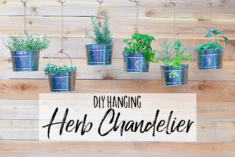 DIY Hanging Herb Chandelier - Our Handcrafted Life