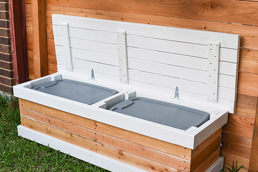 outdoor seat storage box