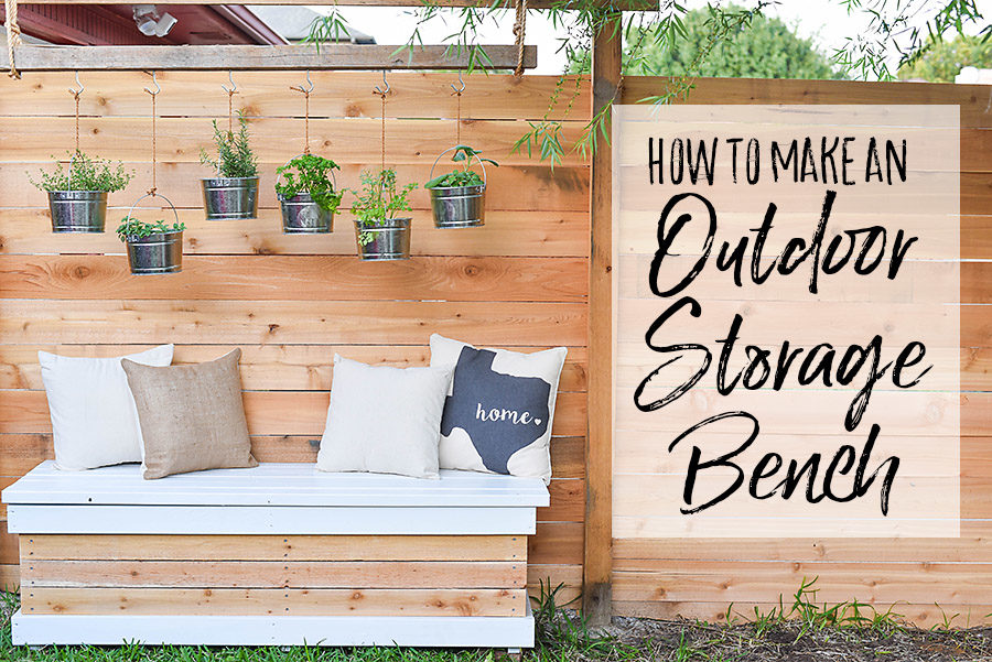 Diy garden deals storage bench