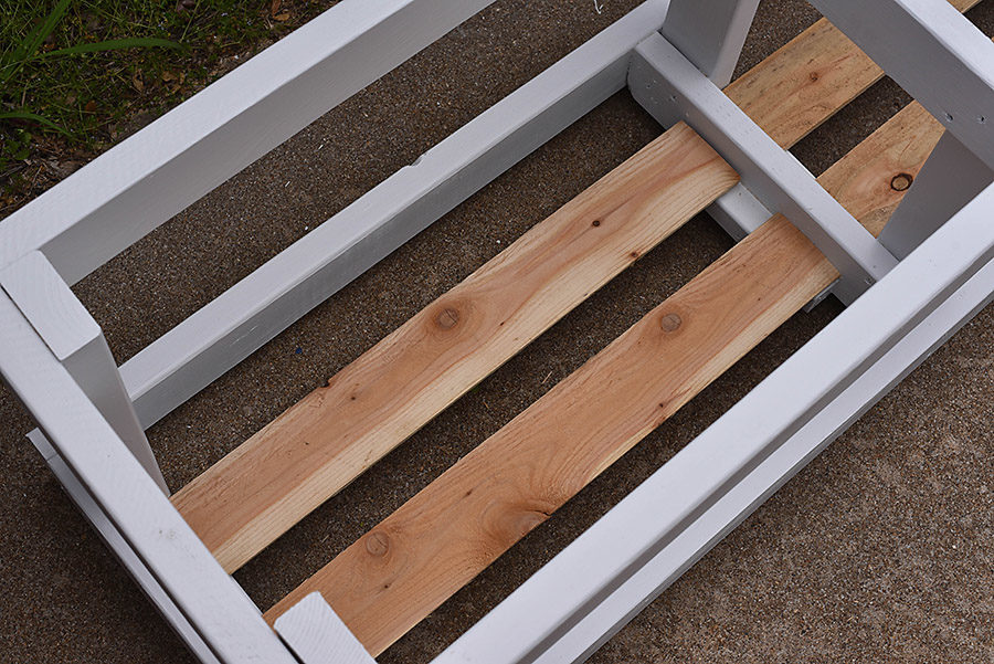 DIY Outdoor Storage Bench - Backyard Box with Hidden Storage - Our Handcrafted Life