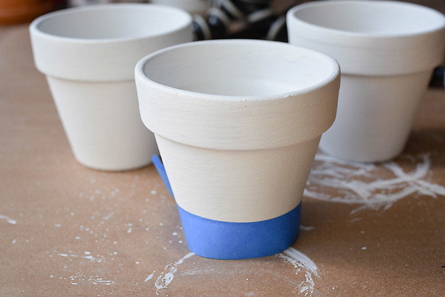 DIY Rae Dunn Inspired Flower Pots - Our Handcrafted Life