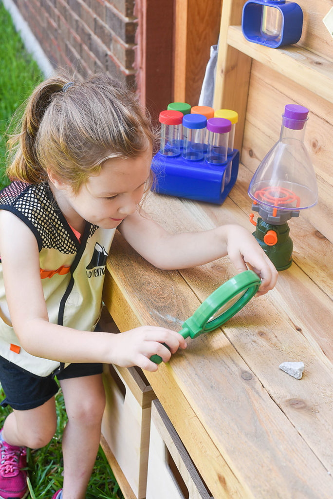 STEM Pretend Play - Outdoor Science Discovery Center - Our Handcrafted Life