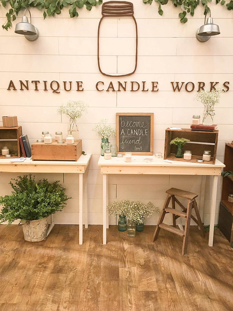 Antique Candle Works Booth - Haven Conference 2018 - Our Handcrafted Life