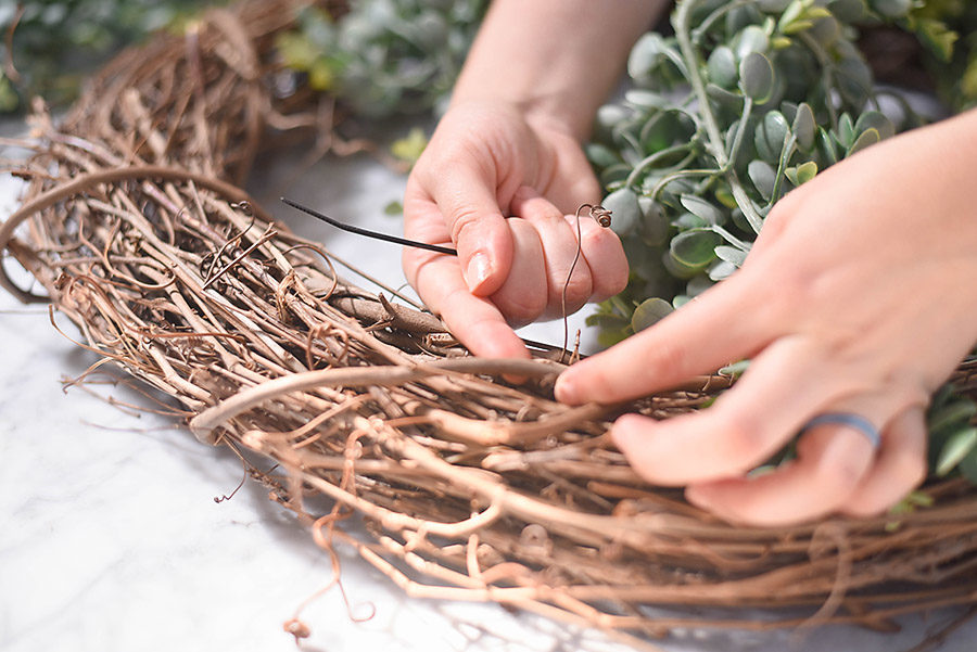 DIY Farmhouse Style Wreath - Our Handcrafted Life