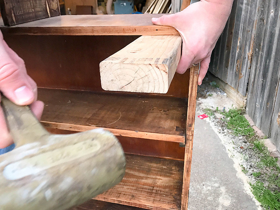 How to Refurbish an Old Bookcase - Our Handcrafted Life