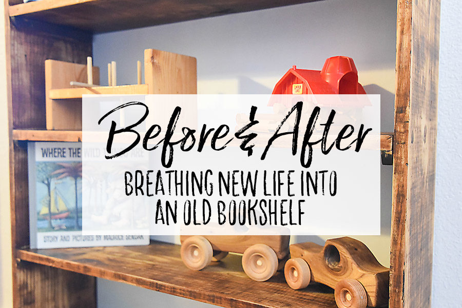 Before and After How to Refurbish an Old Bookcase Our Handcrafted Life