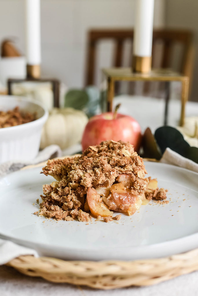 Apple Crisp and Homemade Whipped Cream - Our Handcrafted Life