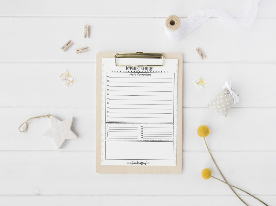 DIY Project Planner - Our Handcrafted Life