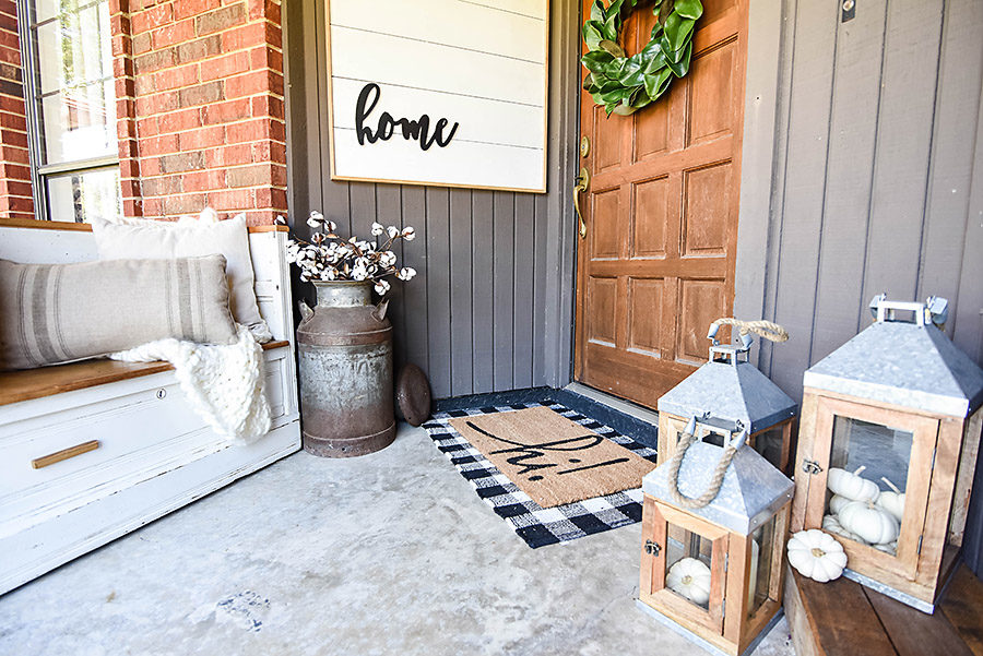 How to Create a Neutral Fall Front Porch Style - Our Handcrafted Life