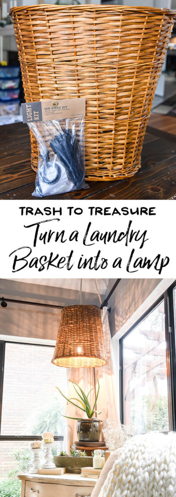 DIY Hanging Basket Lamp - Our Handcrafted Life