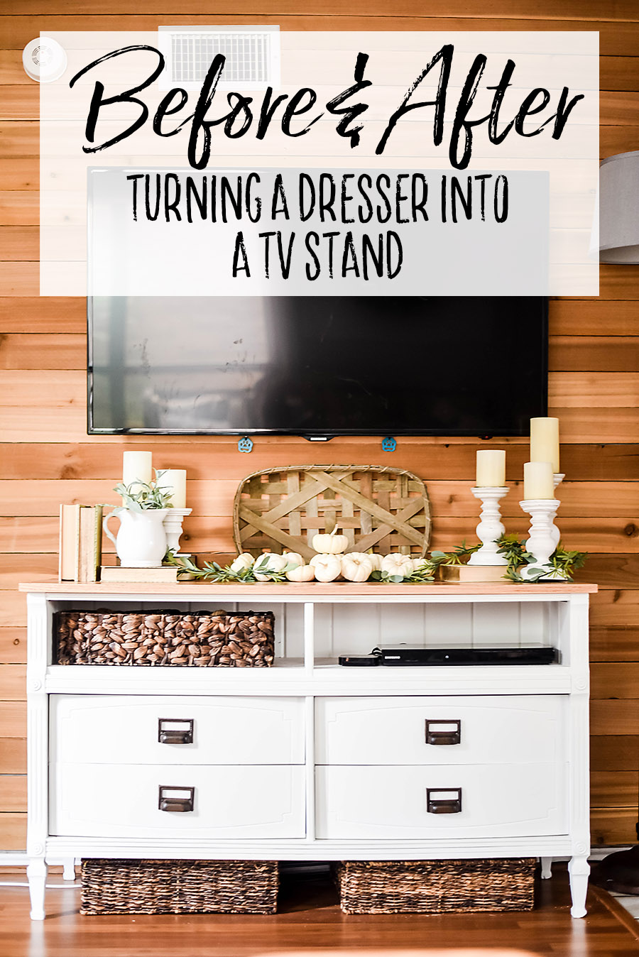 How To Turn A Dresser Into A Tv Stand Our Handcrafted Life