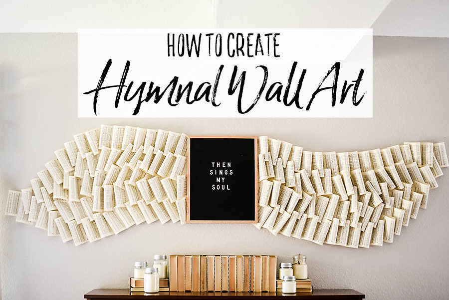 Living Room Renovation - Piano and Hymnal Wall Art Instillation - Our Handcrafted Life