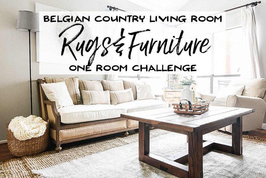 One Room Challenge - Living Room Rugs and Furniture - Our Handcrafted Life