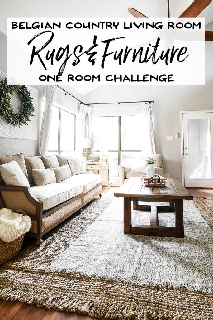 One Room Challenge - Living Room Rugs and Furniture - Our Handcrafted Life