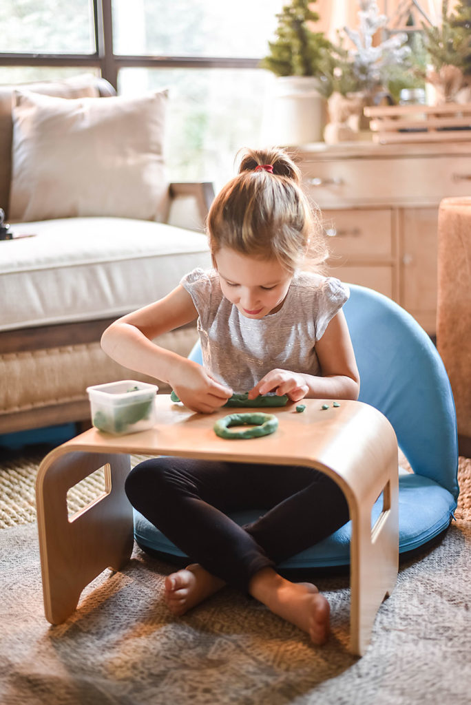 Lakeshore Learning Flex Space Comfy Seat and Student Lap Desk - Fewer Better Toys Gift Guide - Our Handcrafted Life