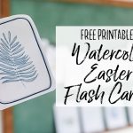 Watercolor Easter Advent Flash Cards - Our Handcrafted Life