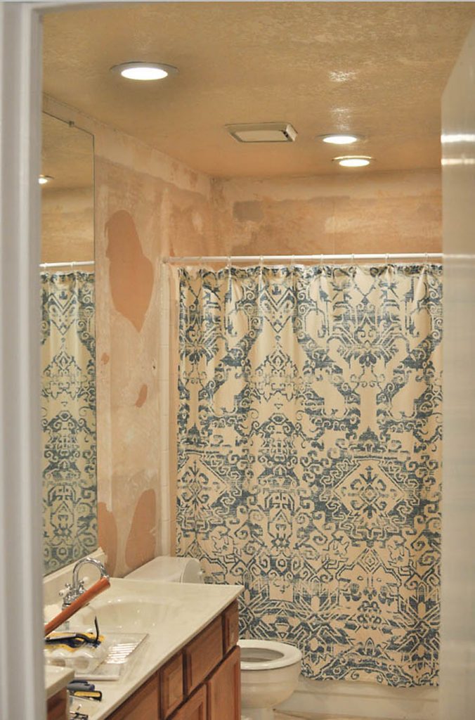 Master Bathroom Tiled Walk In Shower Renovation Before - Our Handcrafted Life