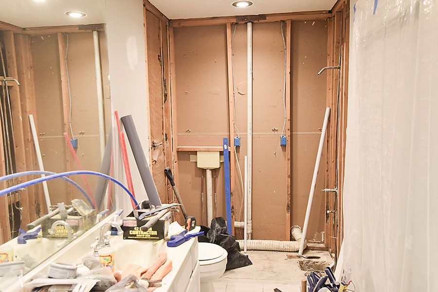 Master Bathroom Tiled Walk In Shower Renovation - Our Handcrafted Life