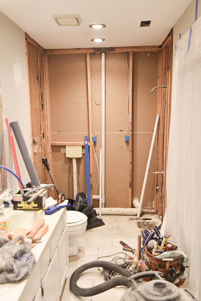 Master Bathroom Tiled Walk In Shower Renovation - Our Handcrafted Life