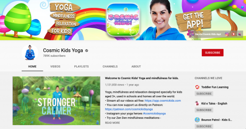 The Best Educational YouTube Channels - Cosmic Kids Yoga