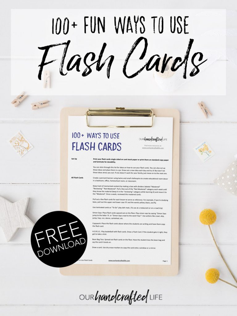 How to Make Flash Cards More Fun - 100 Engaging Ways to Use Flash Cards